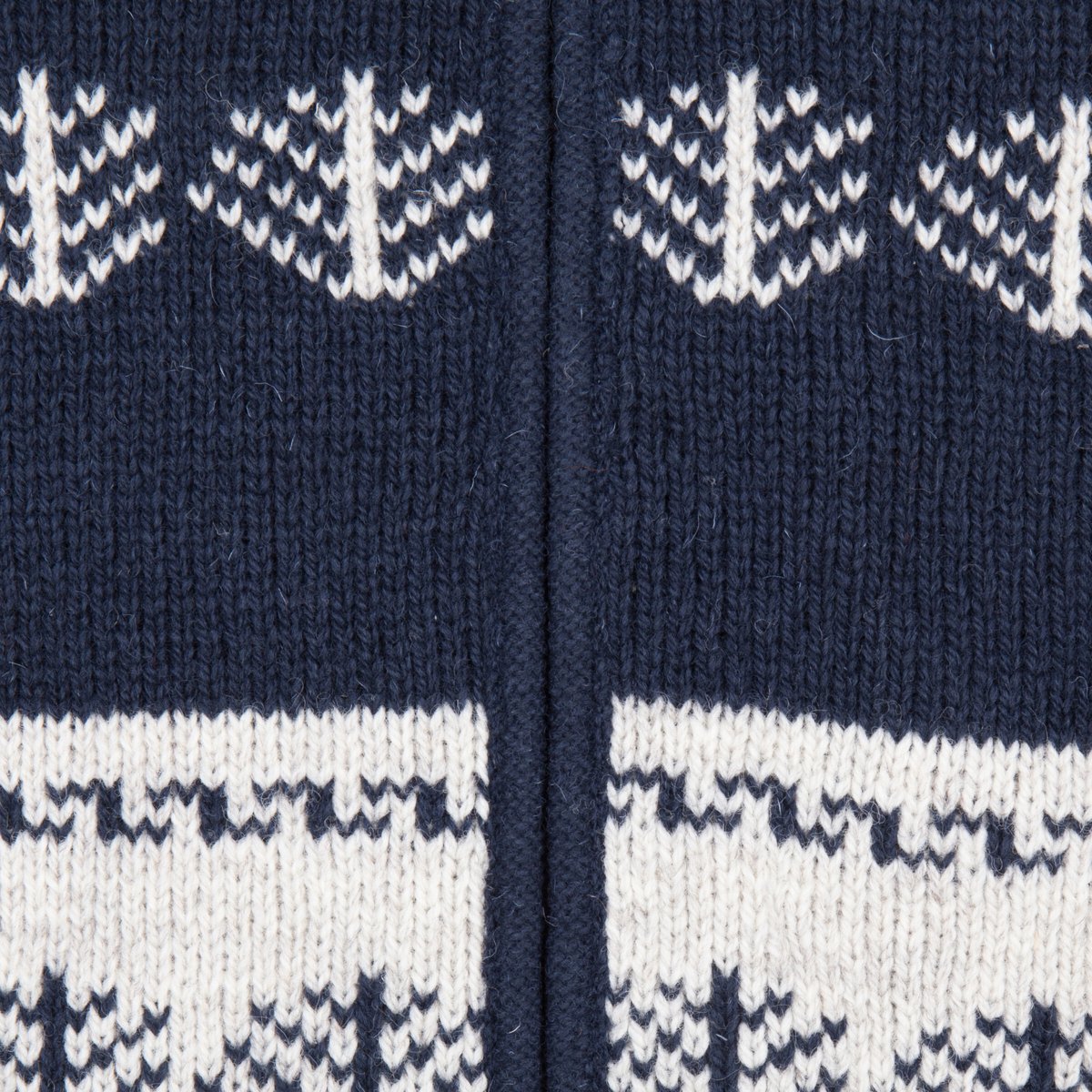 Gebreid Wollen Heren/Uni Vest van Schapenwol Thin PolyesterFleece en hoge kraag SHAKALOHA M Pine Blauw