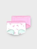 Name it meisjes hipster 2-pak - Flamingo - 164