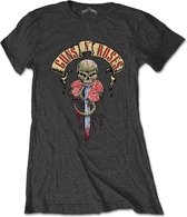 Tshirt Femme Guns N' Roses -2XL- Dripping Dagger Grijs
