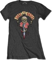 Guns N' Roses Dames Tshirt -2XL- Dripping Dagger Grijs