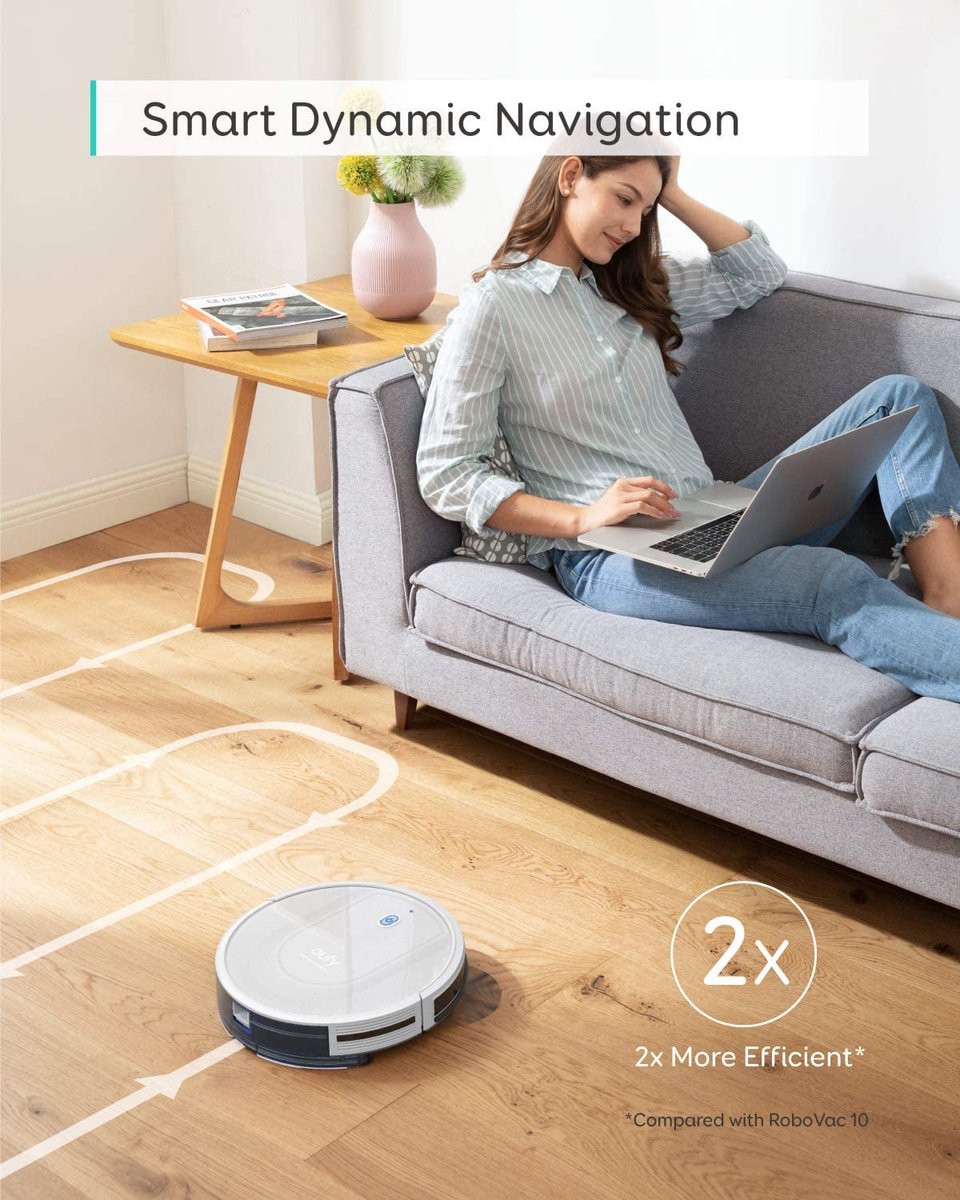Afbeelding 3 van Eufy RoboVac G10 Hybride - Robotstofzuiger met dweilfunctie