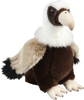 Pluche kleine knuffel dieren Vale Gier roofvogel van 18 cm - Speelgoed knuffels vogels - Leuk als cadeau voor kinderen