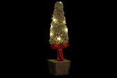 LuxuryLiving - Kerstboom - DKD Home Decor - Rotan - LED - Lasso - 18 x 45 x 72 cm