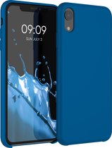 kwmobile telefoonhoesje voor Apple iPhone XR - Hoesje met siliconen coating - Smartphone case in rifblauw
