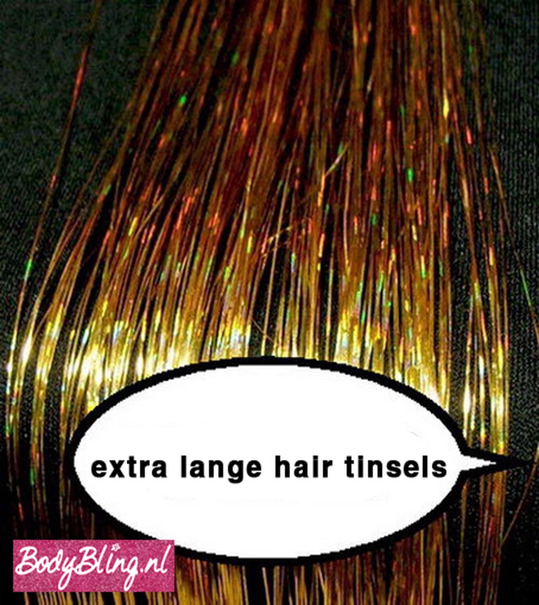 Hair Tinsels Sparkling gold #1