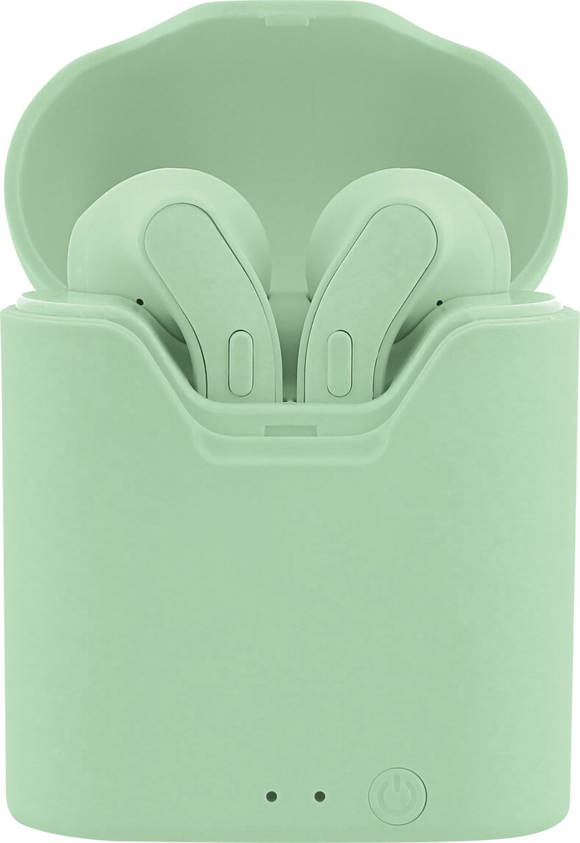 Feat - TWS earpods - oplaadcase - microfoon (groen)