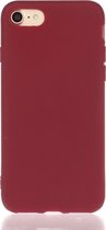 Apple iPhone 7 Hoesje - Mobigear - Color Serie - TPU Backcover - Bordeaux Rood - Hoesje Geschikt Voor Apple iPhone 7