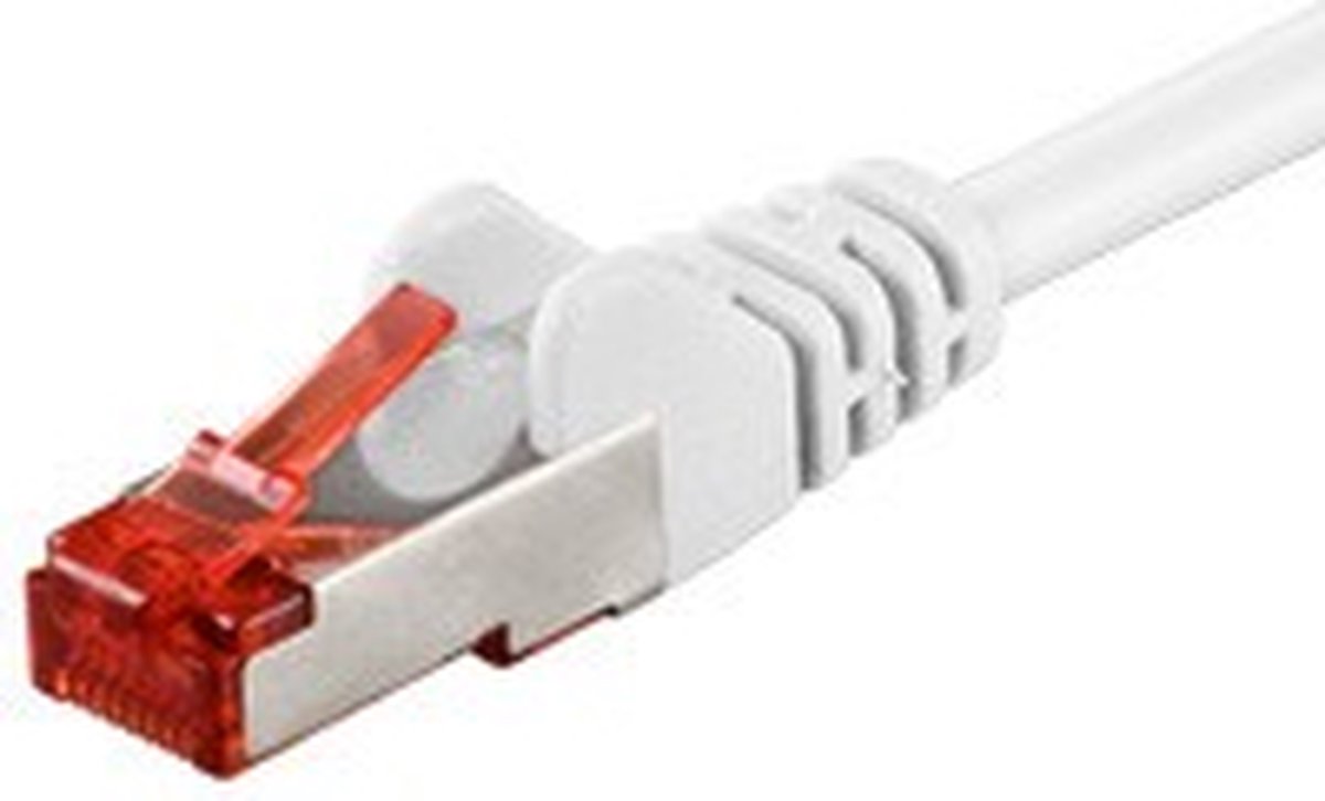 Danicom CAT6 S/FTP (PIMF) patchkabel - 7,50 meter wit - netwerkkabel - internetkabel - UTP kabel - RJ45 - 1000 mbit/s