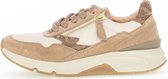 Gabor rollingsoft sensitive 76.898.51 - dames wandelsneaker - beige - maat 37 (EU) 4 (UK)