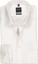 OLYMP Luxor modern fit overhemd - beige of off white - Strijkvrij - Boordmaat: 48