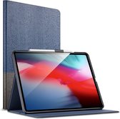 ESR Simplicity Holder kunstleer hoes voor iPad Pro 12.9 (2020) - blauw en zwart