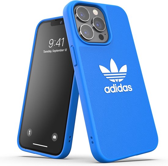Adidas Trefoil Back Case - Geschikt voor Apple iPhone 13 Pro (6.1") - Blauw