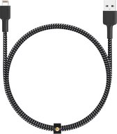 Aukey - Braided Lightning Kabel 1,2m (USB-A) - zwart