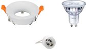 LED Spot Set - GU10 Fitting - Inbouw Rond - Mat Wit - Ø85mm - Philips - SceneSwitch 827 36D - 1.5W-5W - Warm Wit 2200K-2700K - Dimbaar