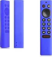 kwmobile hoes compatibel met Nvidia Shield TV pro/4K HDR - Siliconen anti-slip hoes voor afstandsbediening in blauw