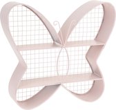 Displayrek metaal vlinder roze