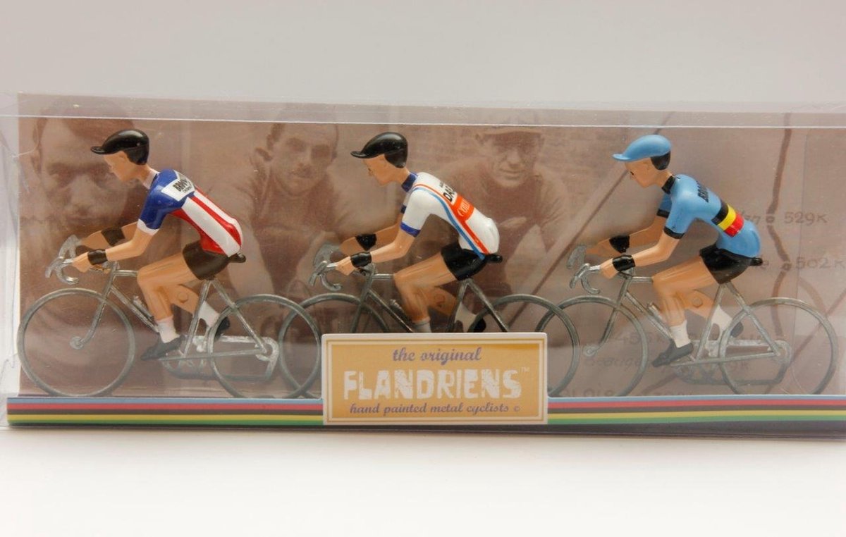 Cyclistes miniatures - Figurine avec maillot du champion de Belgique