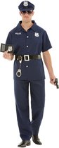 FUNIDELIA Politieagent Kostuum voor Heren - Maat: S - Blauw