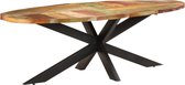 Decoways - Eettafel 240x100x75 cm massief gerecycled hout