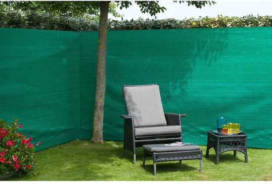 Decoways - Nature Tuinscherm 1x3 m PE groen