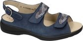 Solidus -Dames -  blauw donker - sandalen - maat 35