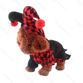 Funny Clown Cosplay hondenjas XL L40Cm rood