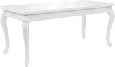 Decoways - Eettafel 179x89x81 cm hoogglans wit