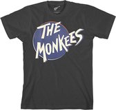 The Monkees Heren Tshirt -2XL- Retro Dot Logo Zwart