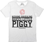 Radiohead - Gucci Piggy Heren T-shirt - XL - Wit