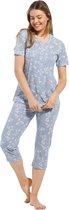 Pastunette - Bamboo leaves - Dames Pyjamaset - Blauw - Maat 46