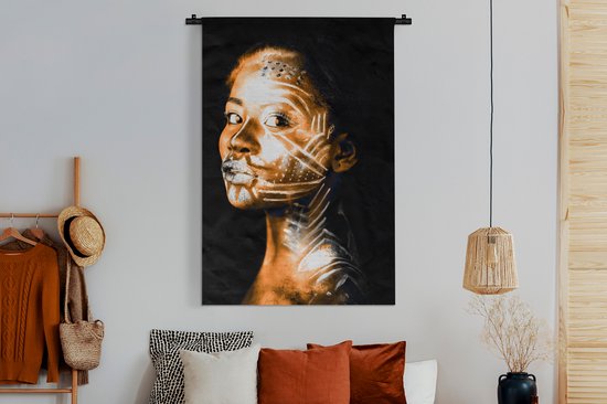 Tapisserie - Femme - Argile - Motifs - 120x180 cm - Tapisserie