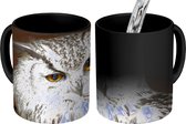 Magische Mok - Foto op Warmte Mok - Bruine uil geeft een knipoog - 350 ML