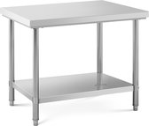 Royal Catering RVS tafel - 100 x 70 cm - 190 kg draagvermogen - royal_catering
