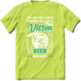 Val Me Niet Lastig Tijdens Het Vissen T-Shirt | Aqua | Grappig Verjaardag Vis Hobby Cadeau Shirt | Dames - Heren - Unisex | Tshirt Hengelsport Kleding Kado - Groen - L