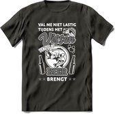 Val Me Niet Lastig Tijdens Het Vissen T-Shirt | Grijs | Grappig Verjaardag Vis Hobby Cadeau Shirt | Dames - Heren - Unisex | Tshirt Hengelsport Kleding Kado - Donker Grijs - XL