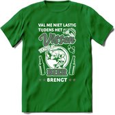 Val Me Niet Lastig Tijdens Het Vissen T-Shirt | Grijs | Grappig Verjaardag Vis Hobby Cadeau Shirt | Dames - Heren - Unisex | Tshirt Hengelsport Kleding Kado - Donker Groen - L