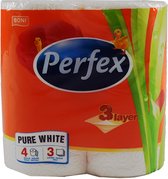 Toiletpapier Perfex 4 Rollen 3-laags