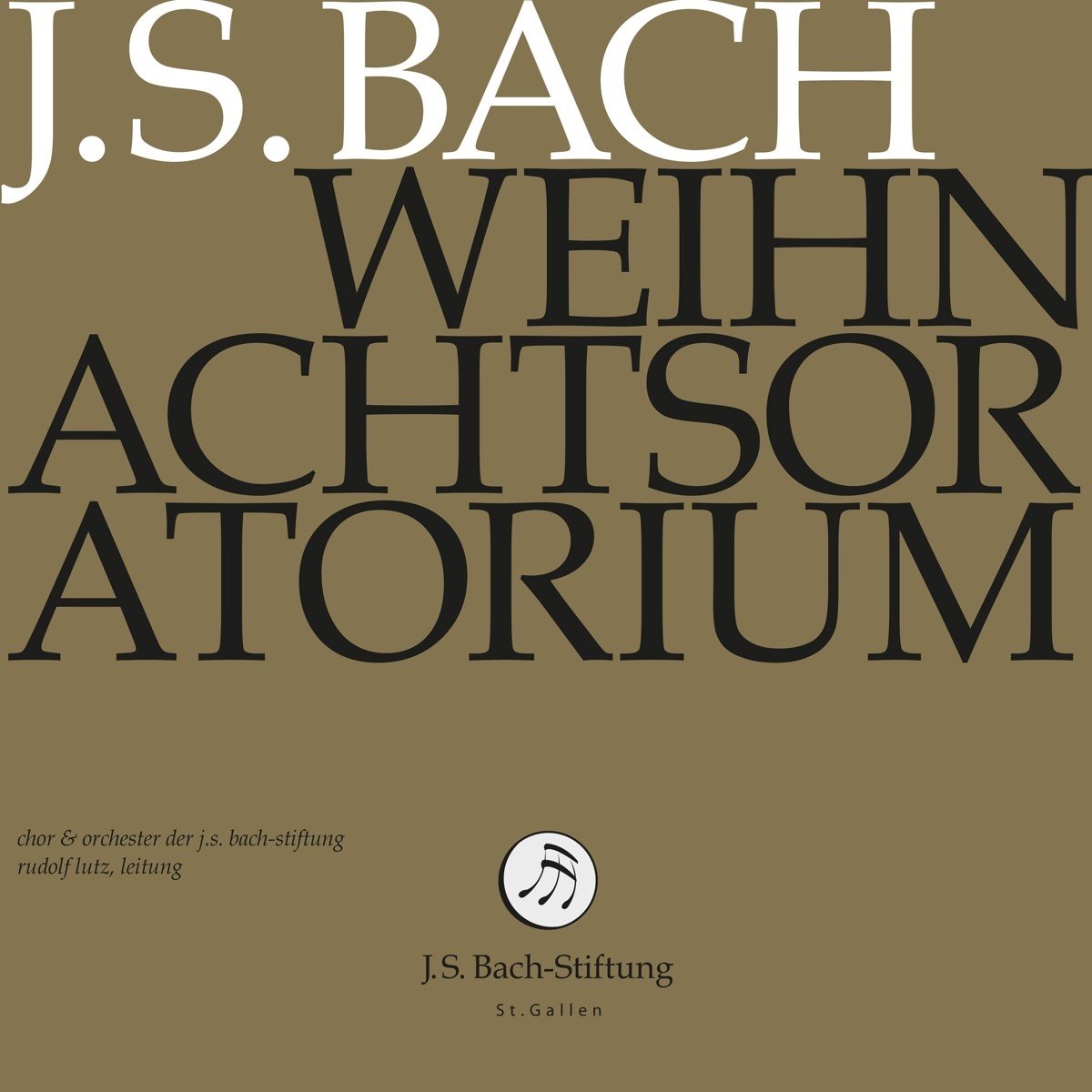 Chor & Orchester Der J.S. Bach Stiftung St. Gallen, Rudolf Lutz - J.S. Bach: Weihnachtsoratorium (2 CD)