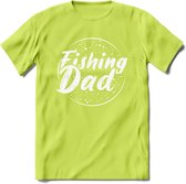 Fishing Dad - Vissen T-Shirt | Grappig Verjaardag Vis Hobby Cadeau Shirt | Dames - Heren - Unisex | Tshirt Hengelsport Kleding Kado - Groen - XXL