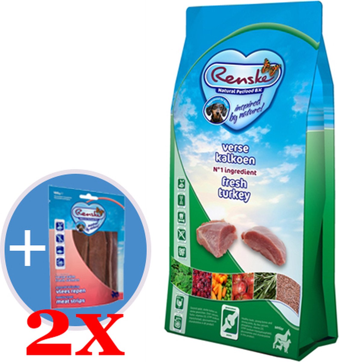 Renske  super premium senior kalkoen graanvrij hondenvoer 12 kg