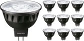 Voordeelpak 10x Philips Master LEDspot GU5.3 MR16 7.5W 500lm 36D - 930 Warm Wit | Beste Kleurweergave - Dimbaar - Vervangt 50W.