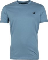 Fred Perry - T-Shirt Lichtblauw M6347 - Maat XL - Modern-fit