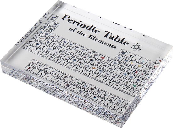 Décoration' affichage en plastique Acryl de tableau périodique