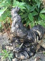 Sculpture Coq en métal, couleur bronze