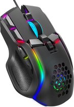 Bol.com HXSJ S700 programmeerbare gaming muis - RGB Verlichting - 12800DPI aanbieding