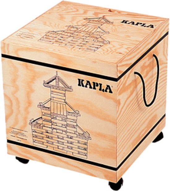 Kapla Houten plankjes set zwart en wit 100 st KAPL172127