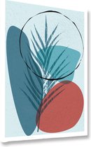 Akoestische panelen - Geluidsisolatie - Akoestische wandpanelen - Akoestisch schilderij AcousticBudget® - paneel in scandinavische kunst stijl - design 94 - 40x60 - Wanddecoratie -