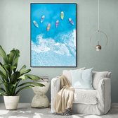 Poster Beach Boats ² - Plexiglas - Meerdere Afmetingen & Prijzen | Wanddecoratie - Interieur - Art - Wonen - Schilderij - Kunst