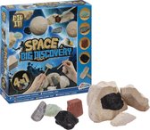 Grafix Ruimte brokken ontdekken | 4-in-1 ruimte ontdekking | Experimenteerdoos | Opgraven & Ontdekken | Wat zit er in de brokstukken in de ruimte ? | Speelgoed voor kinderen vanaf