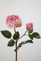 Kunstbloem - Delphinium - ridderspoor - topkwaliteit decoratie - 2 stuks - zijden bloem - licht paars - 84 cm hoog